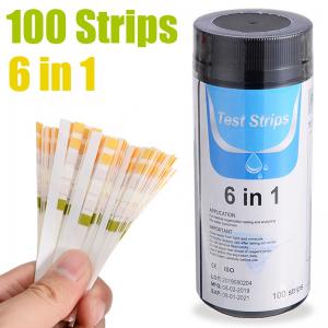 100pcs 6 in 1 Water Quality Test Strips 100pcs 6 in 1 Water Quality Test Strips